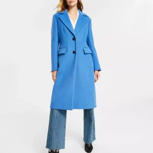 womenssingle breastedwoolblendcoat